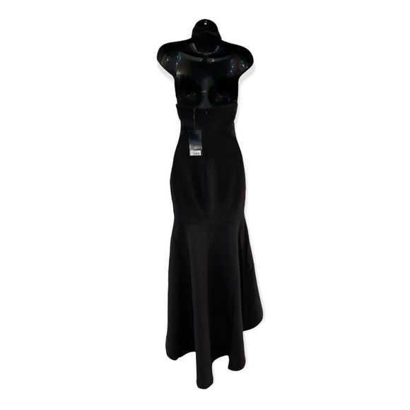 NWT! Likely x Revolve Formal Black High Low Jenny Formal Ruffle Halter Maxi Gown - Picture 13 of 14
